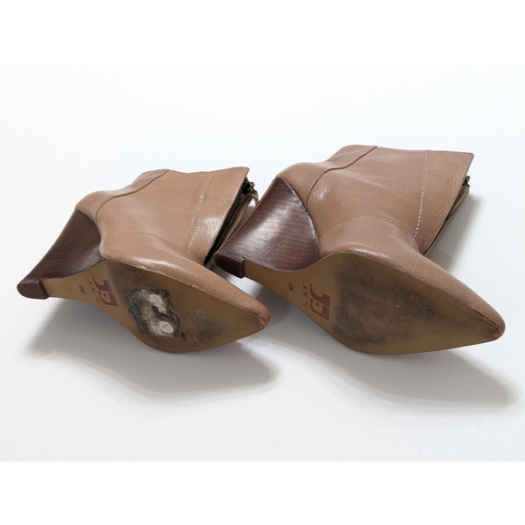 Joe's Leather Wedge Ankle Boots Women's Size 6 - Picture 4 of 14